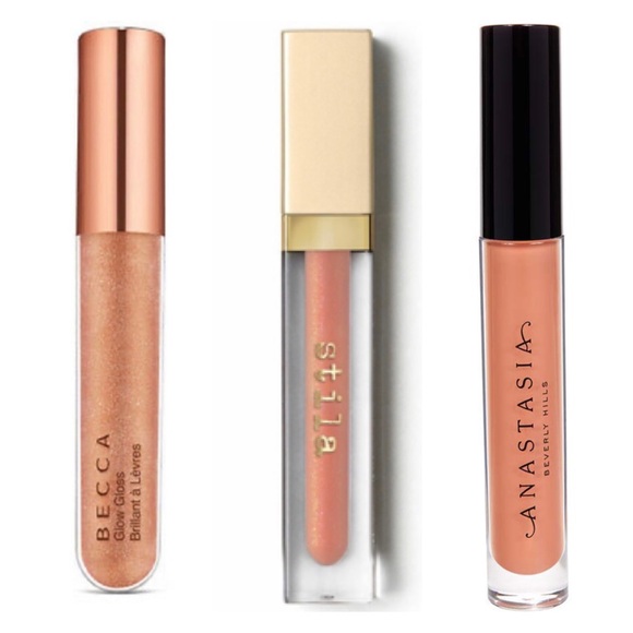 ➖SEPHORA LIP BUNDLE➖ Anastasia Beverly Hills+Becca+Stila Nude Lip Gloss Bundle - Picture 1 of 6